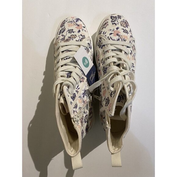 Women's Sneakers Memory Foam High Top Pink Universal Thread Floral 9.5 New - Picture 5 of 9